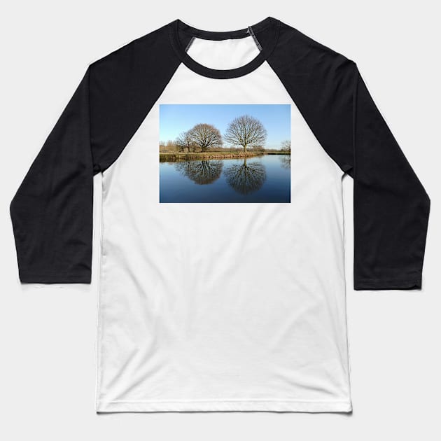 River Stour, Dedham Vale Baseball T-Shirt by Chris Petty